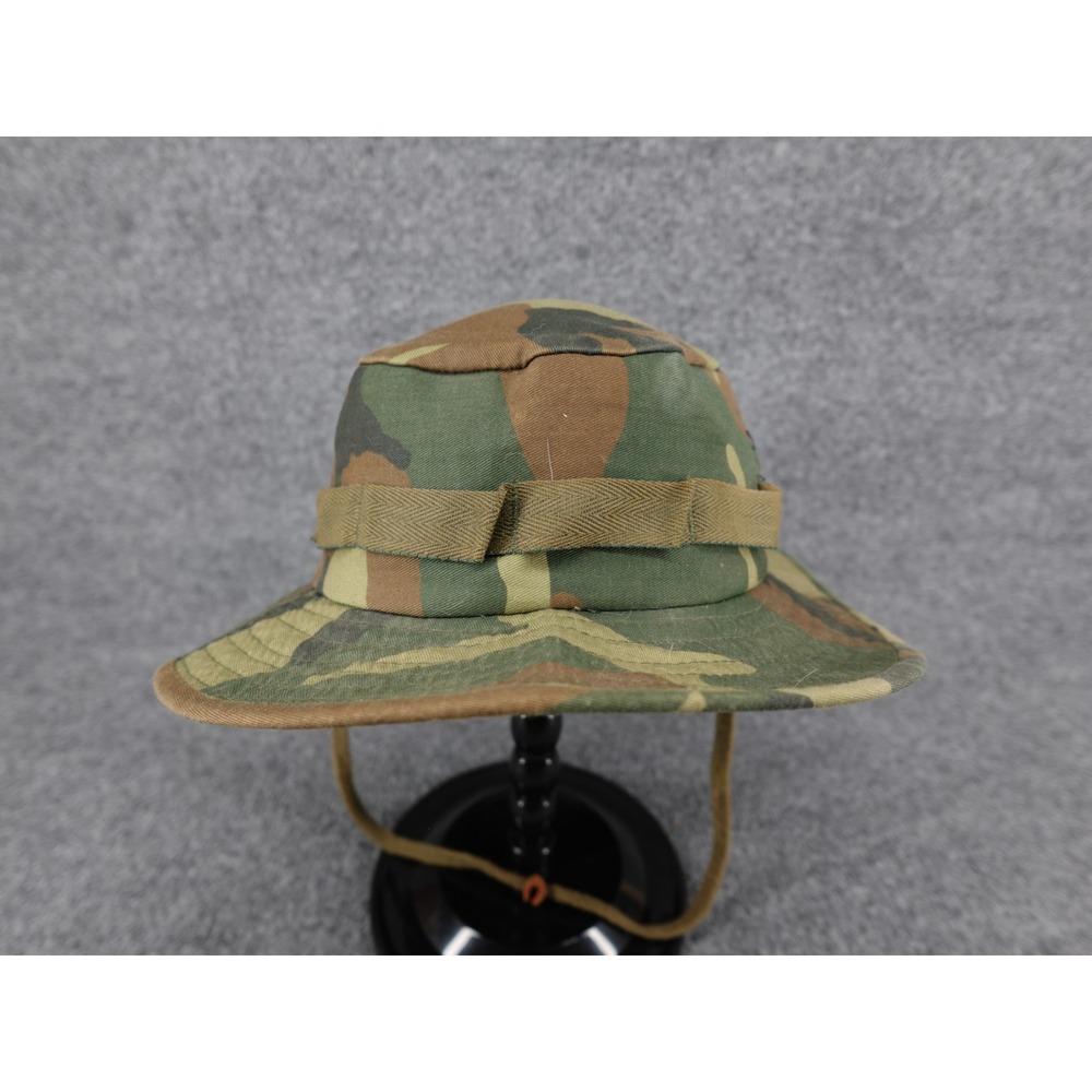 Military Style Jungle Boonie‎ Hat Mens Medium Woodland Camo Sun Hat Wide Brim